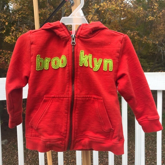 Toddler Brooklyn Red ZIP Up Hoodie size 12-18m - Picture 7 of 7